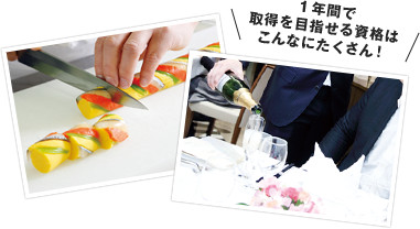 1年間で取得を目指せる資格はこんなにたくさん!